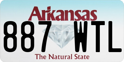 AR license plate 887WTL