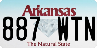 AR license plate 887WTN