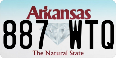 AR license plate 887WTQ