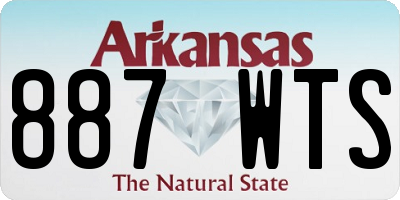 AR license plate 887WTS