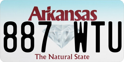 AR license plate 887WTU