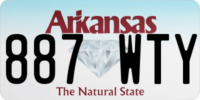 AR license plate 887WTY