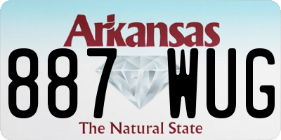 AR license plate 887WUG