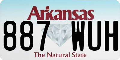 AR license plate 887WUH