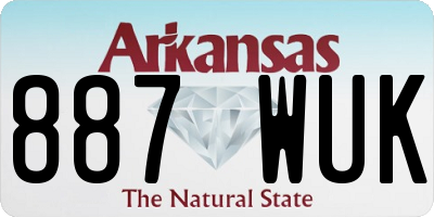 AR license plate 887WUK