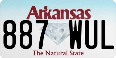 AR license plate 887WUL
