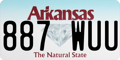 AR license plate 887WUU