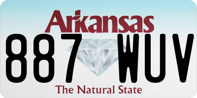 AR license plate 887WUV