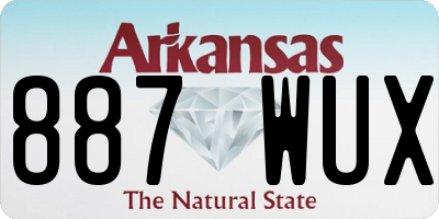 AR license plate 887WUX