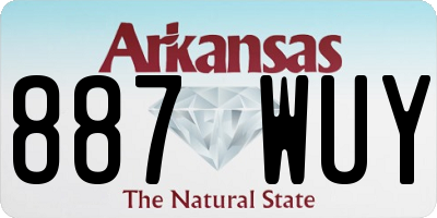 AR license plate 887WUY