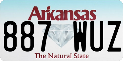AR license plate 887WUZ