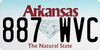 AR license plate 887WVC