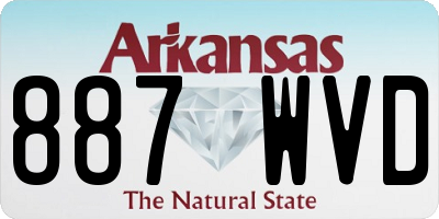 AR license plate 887WVD