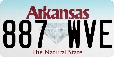 AR license plate 887WVE