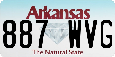 AR license plate 887WVG