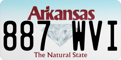 AR license plate 887WVI