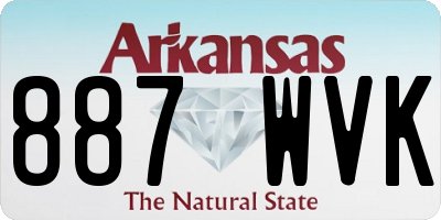AR license plate 887WVK