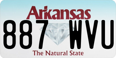 AR license plate 887WVU