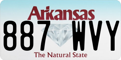 AR license plate 887WVY