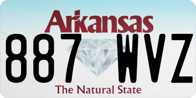 AR license plate 887WVZ