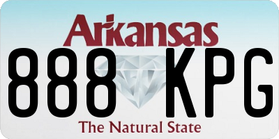 AR license plate 888KPG