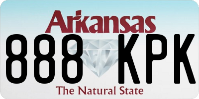 AR license plate 888KPK