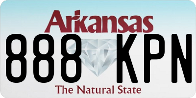 AR license plate 888KPN