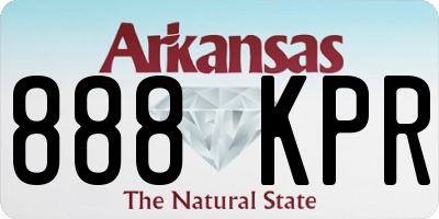 AR license plate 888KPR