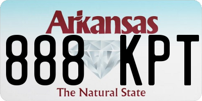 AR license plate 888KPT