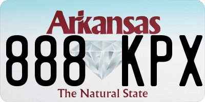 AR license plate 888KPX