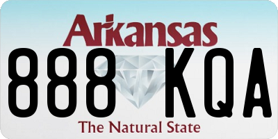 AR license plate 888KQA