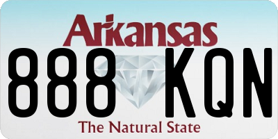 AR license plate 888KQN