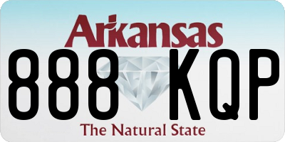 AR license plate 888KQP