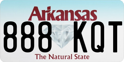 AR license plate 888KQT