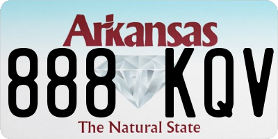 AR license plate 888KQV