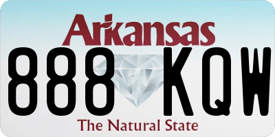 AR license plate 888KQW