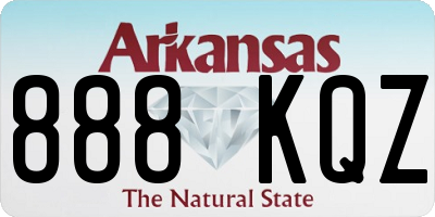 AR license plate 888KQZ