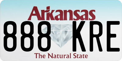 AR license plate 888KRE