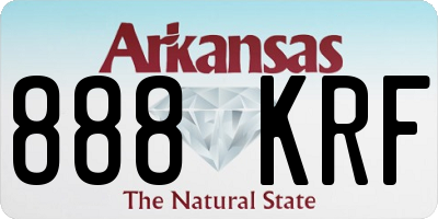 AR license plate 888KRF