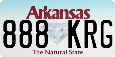 AR license plate 888KRG