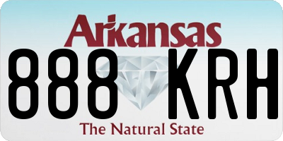 AR license plate 888KRH
