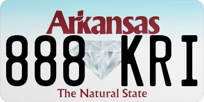 AR license plate 888KRI