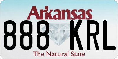 AR license plate 888KRL