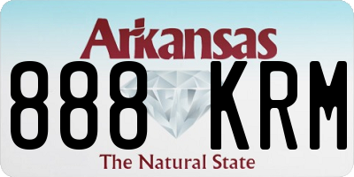 AR license plate 888KRM
