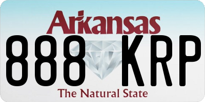 AR license plate 888KRP