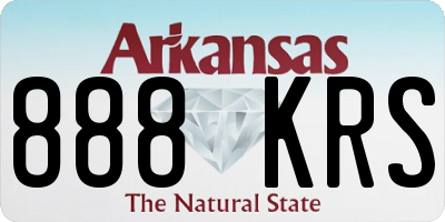 AR license plate 888KRS