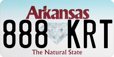 AR license plate 888KRT