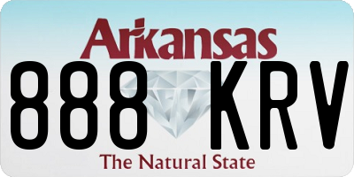 AR license plate 888KRV