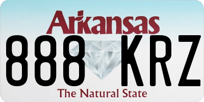 AR license plate 888KRZ