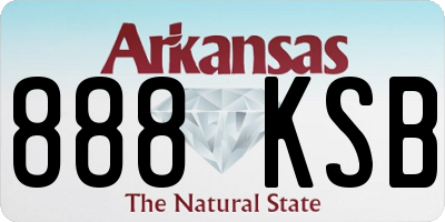 AR license plate 888KSB
